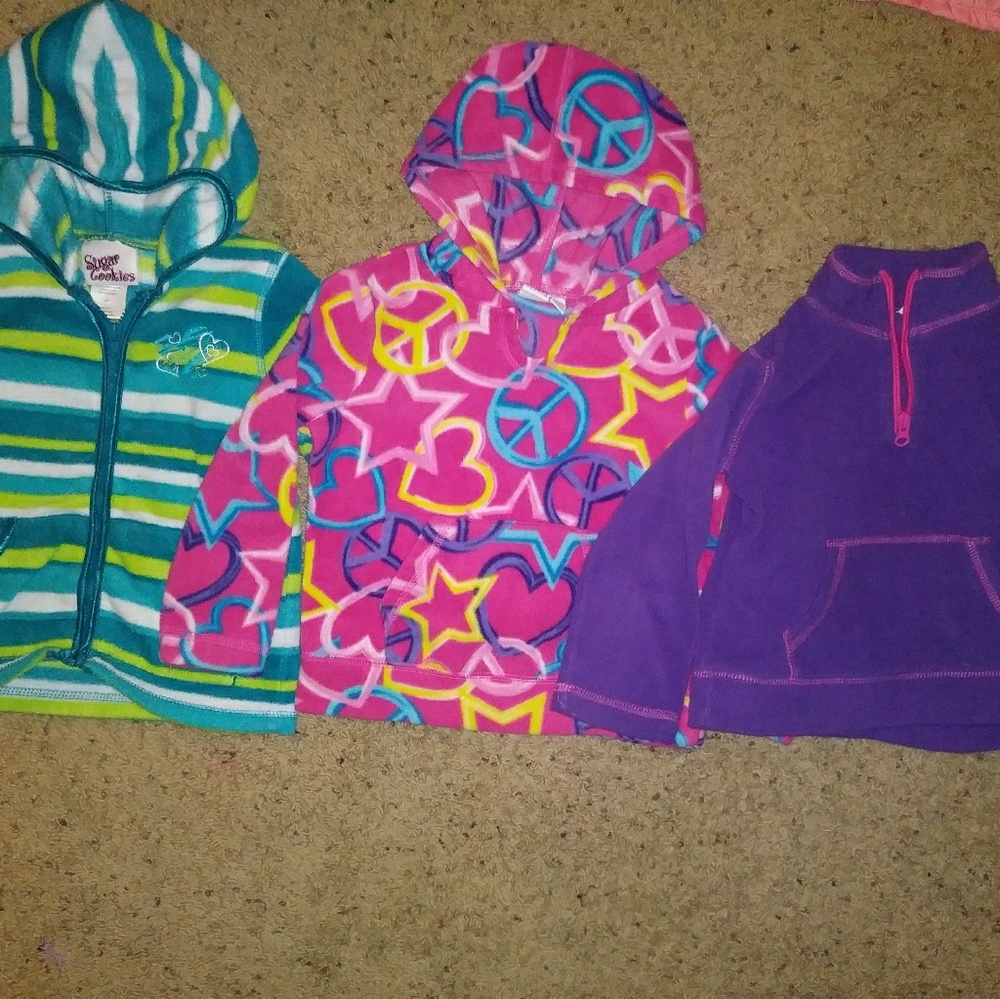 3 fleece sweaters